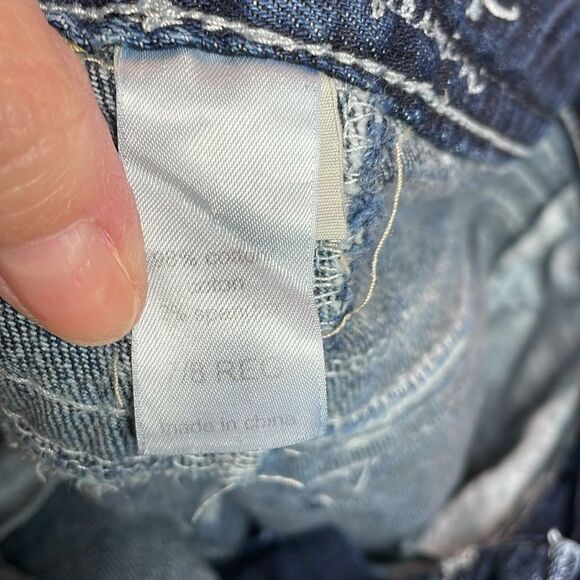 Y2K Maurices Premium Low Rise Bootcut Jeans, bedazzled, size 7/8 - Picture 7 of 11